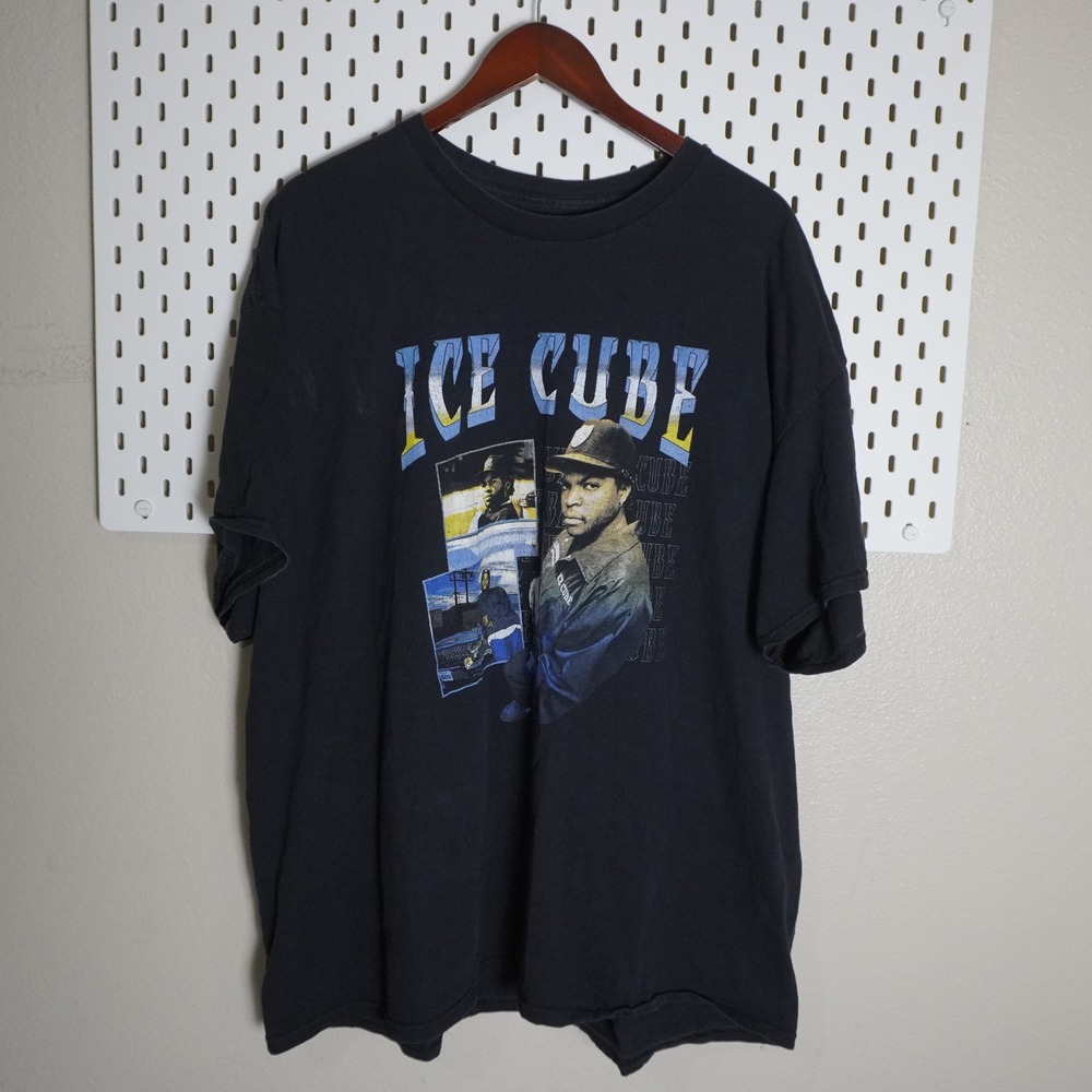 Ice Cube Rap Hip Hop Graphic T Shirt Black‎ Men's Concert Tee Mens 3XL
